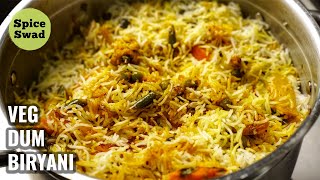 VEG DUM BIRYANI  VEGETABLE BIRYANI RECIPE  HOW TO MAKE VEG BIRYANI [upl. by Yenahs]