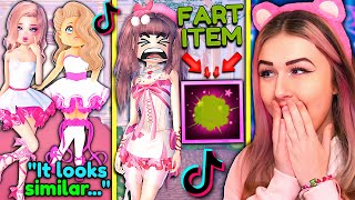 REACTING To VIRAL TIKTOKS From The VALENTINES DAY UPDATE In DRESS TO IMPRESS  ROBLOX [upl. by Yellac282]