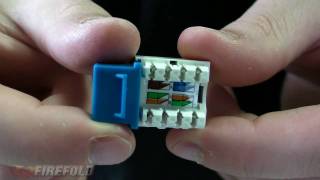 Networking 101 How To Punch Down Cat5ECat6 Keystone Jack  FireFold [upl. by Htehpaj415]