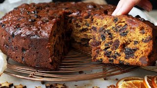 Christmas Cake Recipe  Easy Fruit Cake thats beautifully moist [upl. by Oza10]