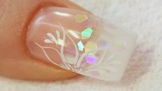 Beginners UV Gel Nail with a Tip and Overlay Tutorial [upl. by Laney]