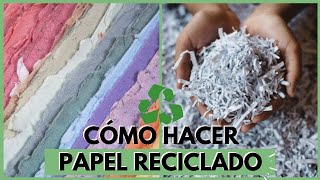 Cómo hacer papel reciclado [upl. by Adnamar234]