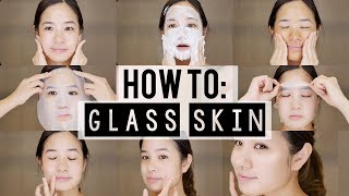 How to KOREAN 10 Step Skincare Routine  Glass Skin [upl. by Aissirac]