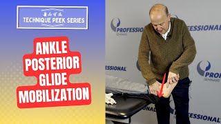 How to improve ankle dorsiflexion with posterior glide of the Talus  Technique Peek Series [upl. by Leumhs]