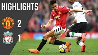 Manchester United 21 Liverpool  Premier League Highlights 1718  Manchester United [upl. by Calvinna991]