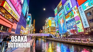 Osaka Dotonbori Night Walking Tour 4K HDR [upl. by Weld33]