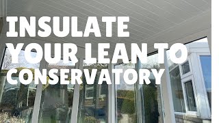 lean to conservatory roof insulation [upl. by Schilt]