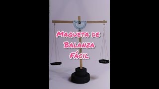 maqueta fácil de balanza [upl. by Millburn190]