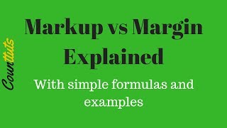 Markup vs Margin  Explained with Examples [upl. by Odlanier]