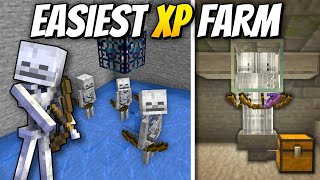 Easy Skeleton XP Farm  Minecraft 121 Tutorial [upl. by Barmen]