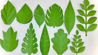 11 Ways To Make Leaves for Paper Flowers [upl. by Smith918]