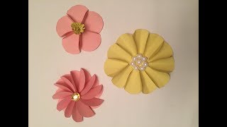 DIY Flores de cartulina o papel fáciles económica y hermosas [upl. by Acina392]