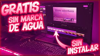 EL MEJOR EDITOR DE VIDEO GRATIS FACIL DE USAR Y SIN MARCA DE AGUA [upl. by Yvonner]