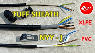 NYY CABLE vs Tuff Sheath An alternative to SWA Armoured cables [upl. by Tterej]