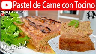 PASTEL DE CARNE JUGOSO  VickyRecetaFacil [upl. by Shannah201]