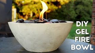 DIY Concrete Gel Fire Pit EASY  Modern Builds  EP 5 [upl. by Ahsikram]