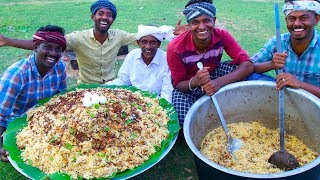 BIRYANI  TRADITIONAL PRAWNS BIRYANI  Hyderabadi Style Dum Biryani Recipe Cooking In Village [upl. by Nilra777]