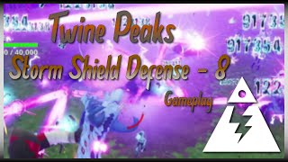 TWINE PEAKS Storm Shield Defense 8  Gameplay  Fortnite Save The World [upl. by Thilda998]