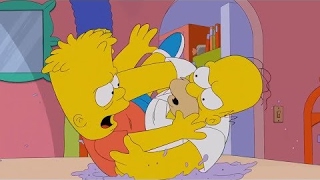 The Simpsons  Bart and Homer Fight [upl. by Ecinaj]