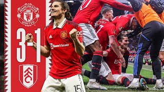 WHAT A GAME 🔥  Man Utd 31 Fulham  Highlights [upl. by Arvo]