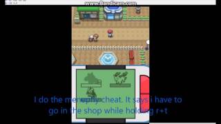 How to cheat on pokemon platinum DeSmuMe [upl. by Nea]