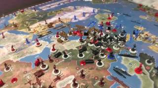 Axis amp Allies 1942 Online US Round 1 Moves [upl. by Cami69]