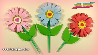 Cómo hacer FLORES DE PAPEL en 5 minutos 🌸🌼🌺 RECICLAJE [upl. by Beatrisa]