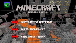 Minecraft Bedrock D6BS Xray Texture Pack In 11940 [upl. by Arlen]