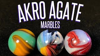 Akro Agate Marbles collection and identification [upl. by Nylaf326]