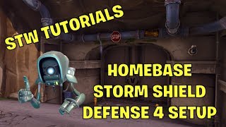 STW Tutorials Setup for Homebase Storm Shield Defense 4 [upl. by Rfinnej962]