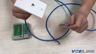 How to Install RJ45 Cat6 Keystone Jack Wall Plate VCELINK [upl. by Huntlee726]