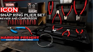 ICON Snap Ring Pliers Review Harbor Freight Tools [upl. by Nagirrek]