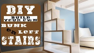 DIY Bunk  Loft Bed Stairs [upl. by Nosreme]