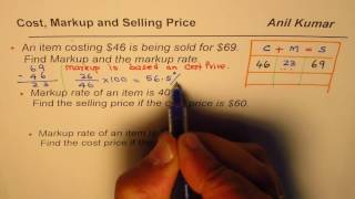 How to Calculate Markup Selling Price and Markup Rate [upl. by Godric]