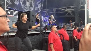 Passionate Sign Language Interpreter At Rock Gig [upl. by Anivlek]