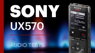 Sony ICDUX570 Dictaphone  Audio Tests  Part 2 [upl. by Hauck231]