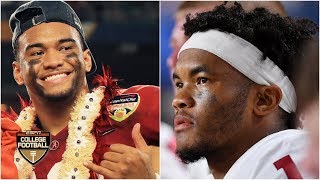 Alabama holds off Kyler Murray Oklahoma to advance in CFP  College Football Highlights [upl. by Anselme624]