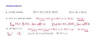 L074 Independence of Random Variables [upl. by Llerreg891]