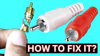 Easy RCA Plug Replacement StepbyStep Guide [upl. by Ymerej]