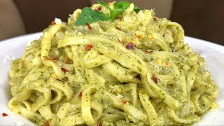 CREAMY PESTO PASTA RECIPE [upl. by Losiram298]