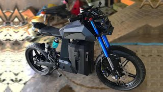 DIY Electric Motorcycle 53 mph  85 kmh [upl. by Ertha]