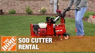 Pro Sod Cutter Rental  The Home Depot Rental [upl. by Atselec549]