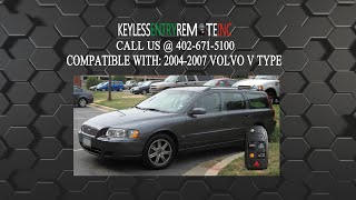 How To Replace Volvo V Type Key Fob Battery 2004 2005 2006 2007 [upl. by Aleina]