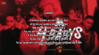 Maluma  Cuatro Babys Letra feat Noriel Bryant Myers amp Juhn [upl. by Edahs849]