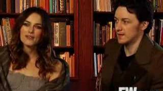 Entertainment Weekly Interview with Keira and James [upl. by Giffer]