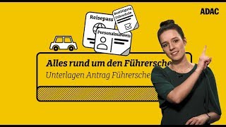 Führerschein beantragen  diese Unterlagen braucht ihr  ADAC [upl. by Annahsit676]