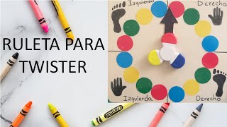 DIDACLU COMO HACER UNA RULETA PARA TWISTER [upl. by Nickolaus]