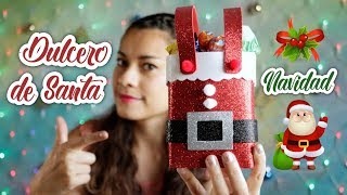 🎄Dulcero navideño de Santa Claus 🎄Ideas y regalos para navidad 🎄Dulcero de Santa Claus de foamy [upl. by Aicilav570]