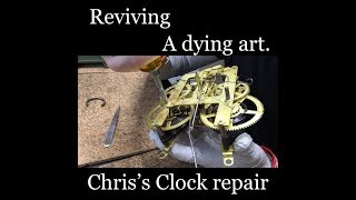 How to power down a mainspring to safely disassemble clock [upl. by Clie962]