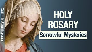 HOLY ROSARY  Sorrowful Mysteries Tuesday amp Friday Catholic [upl. by Airekal]